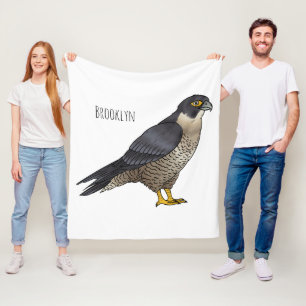 Couverture Polaire Illustration d'oiseau de faucon pèlerin