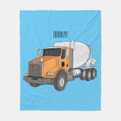 Couverture Polaire Illustration du camion de mélange de béton (Devant)