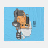 Couverture Polaire Illustration du camion de mélange de béton (Devant (Horizontal))