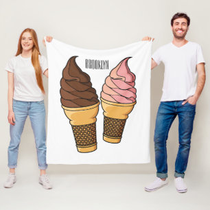 Couverture Polaire Illustration du cône de crème glacée
