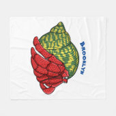 Couverture Polaire Illustration du crabe mignon (Devant (Horizontal))