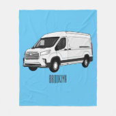 Couverture Polaire Illustration du fourgon de livraison (Devant)