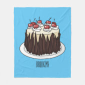 Couverture Polaire Illustration du gâteau de la Forêt-Noire (Devant)