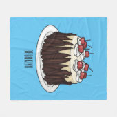 Couverture Polaire Illustration du gâteau de la Forêt-Noire (Devant (Horizontal))