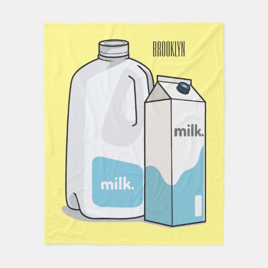 Couverture Polaire Illustration du lait (Devant)