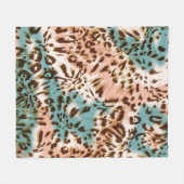 Couverture Polaire Illustration du motif léopard, poster de animal (Devant (Horizontal))