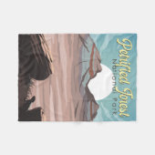 Couverture Polaire Illustration du parc national de la Forêt pétrifié (Devant (Horizontal))