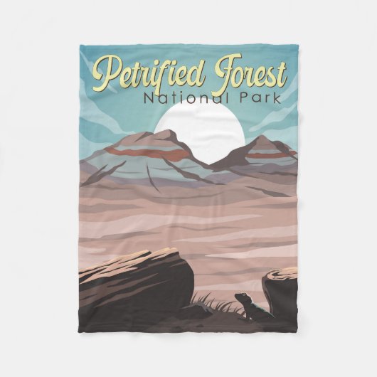 Couverture Polaire Illustration du parc national de la Forêt pétrifié (Devant)