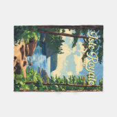 Couverture Polaire Illustration du parc national de l'Isle Royale Art (Devant (Horizontal))