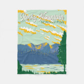 Couverture Polaire Illustration du Parc national des Rocheuses (Devant)