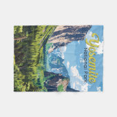 Couverture Polaire Illustration du parc national Yosemite Art de voya (Devant (Horizontal))