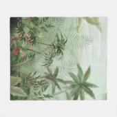 Couverture Polaire Illustration du paysage botanique vintage tropical (Devant (Horizontal))