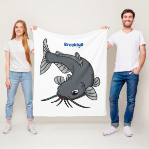 Couverture Polaire Illustration du poisson-chat mignon