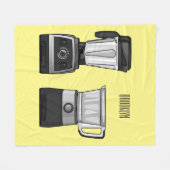 Couverture Polaire Illustration du processeur et du mixeur alimentair (Devant (Horizontal))