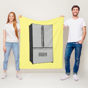 Couverture Polaire Illustration du réfrigérateur de porte française