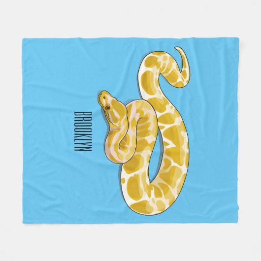 Couverture Polaire Illustration du serpent python birman (Devant (Horizontal))