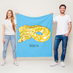 Couverture Polaire Illustration du serpent python birman