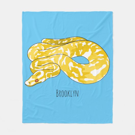 Couverture Polaire Illustration du serpent python birman (Devant)