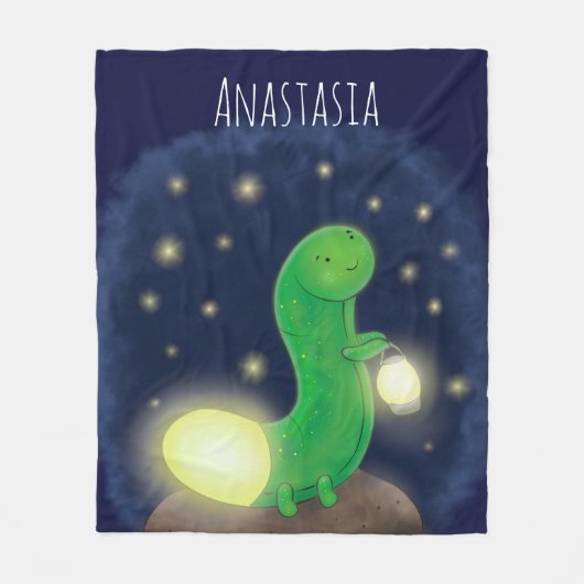 Couverture Polaire Illustration du ver vert mou (Devant)