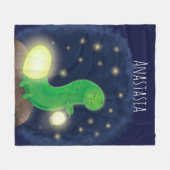 Couverture Polaire Illustration du ver vert mou (Devant (Horizontal))