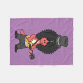 Couverture Polaire Illustration D'Un Allosaurus Habillé En Étoile Roc (Devant (Horizontal))