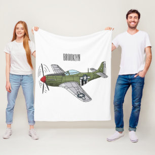 Couverture Polaire Illustration d'un avion militaire