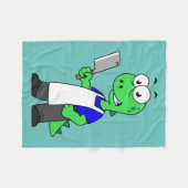 Couverture Polaire Illustration D'Un Boucher Rex Tyrannosaurus. (Devant (Horizontal))