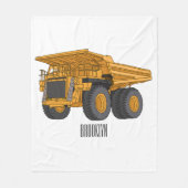 Couverture Polaire Illustration d'un camion à grande échelle (Devant)