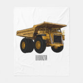 Couverture Polaire Illustration d'un camion à grande échelle (Devant)