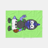 Couverture Polaire Illustration D'Un Capteur De Baseball Parasaurolop (Devant (Horizontal))