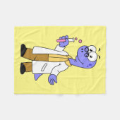 Couverture Polaire Illustration D'Un Chimiste Brontosaurus. (Devant (Horizontal))