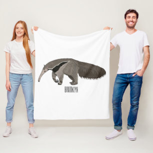 Couverture Polaire Illustration d'un dessin animé d'Anteater