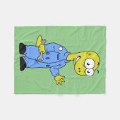 Couverture Polaire Illustration D'Un Mécanique Brontosaurus. (Devant (Horizontal))