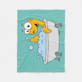 Couverture Polaire Illustration D'Un Monstre De Loch Ness De Bain. (Devant)