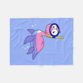 Couverture Polaire Illustration D'Un Monstre De Loch Ness De Snorkeli (Devant (Horizontal))