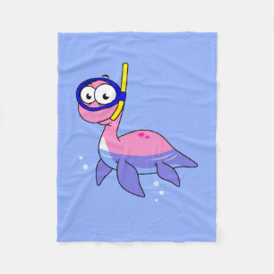 Couverture Polaire Illustration D'Un Monstre De Loch Ness De Snorkeli