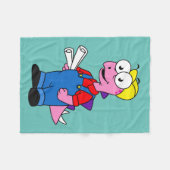 Couverture Polaire Illustration D'Un Ouvrier De Construction De Stego (Devant (Horizontal))