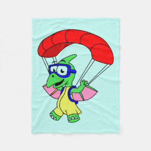 Couverture Polaire Illustration D'Un Parachutage De Ptérodactyle.
