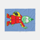 Couverture Polaire Illustration D'Un Pilote De Voiture De Course Allo (Devant (Horizontal))