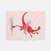Couverture Polaire Illustration D'Un Raptor Danseur Ballerina. (Devant (Horizontal))