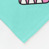 Couverture Polaire Illustration D'Un Stegosaurus Chantant. (Coin)