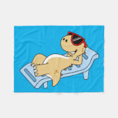 Couverture Polaire Illustration D'Un Tyrannosaurus Rex Bain De Soleil (Devant (Horizontal))