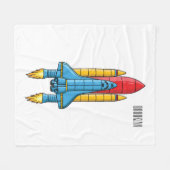 Couverture Polaire Illustration d'un vaisseau de fusées (Devant (Horizontal))
