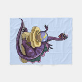 Couverture Polaire Illustration D'Un Vendeur Fortune Plateosaurus. (Devant (Horizontal))