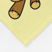 Couverture Polaire Illustration D'Une Cuisine De Parasaurolophus Dino (Coin)