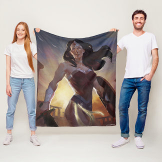 Couverture Polaire Illustration d'une femme en crise infinie
