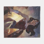 Couverture Polaire Illustration d'une femme en crise infinie (Devant (Horizontal))