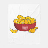 Couverture Polaire Illustration d'une puce de pomme de terre (Devant)