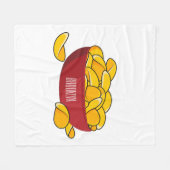 Couverture Polaire Illustration d'une puce de pomme de terre (Devant (Horizontal))