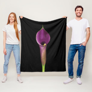 Couverture Polaire Illustration élégante de lys calla violet